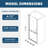 1 3/8" Adjustment,Universal Pivot Shower Door, Open Outside, With 1/4" Tempered Glass-120984786