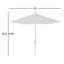 Parasol de marché 108 po Timeout-88508980