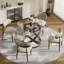  Table de salle à manger ronde moderne avec base à piédestal, base en acier au carbone pré-assemblée-1889946659-1889946662-1933669252