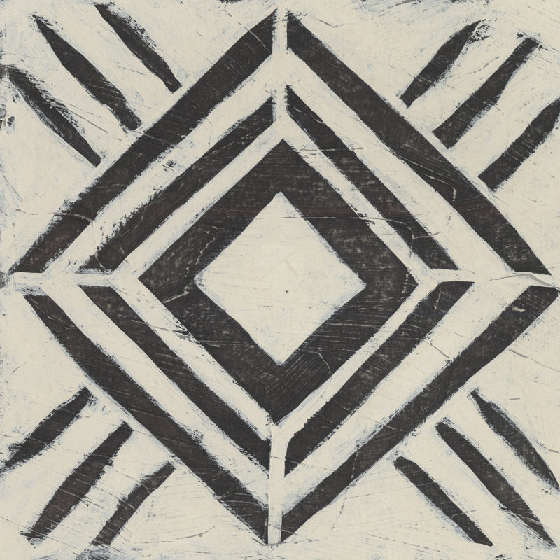 Motifs tribaux V, H 20 po x l 20 po x P 1,25 po