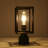 1-Light Modern Lantern Head Seeded Pier Mount Light