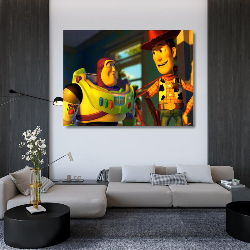 Buzz Lightyear and Woody, 35" H x 48" W