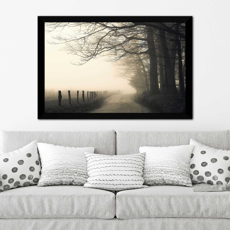 Hyatt Lane par Nicholas Bell - photographie, Cadre noir, H 27,5 po x l 39,5 po x P 0,75 po