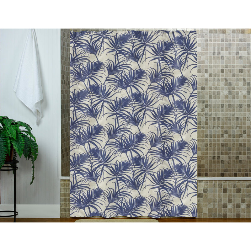 Cotton Floral Shower Curtain