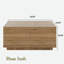 Table basse moderne carrée avec 4 tiroirs-680821961