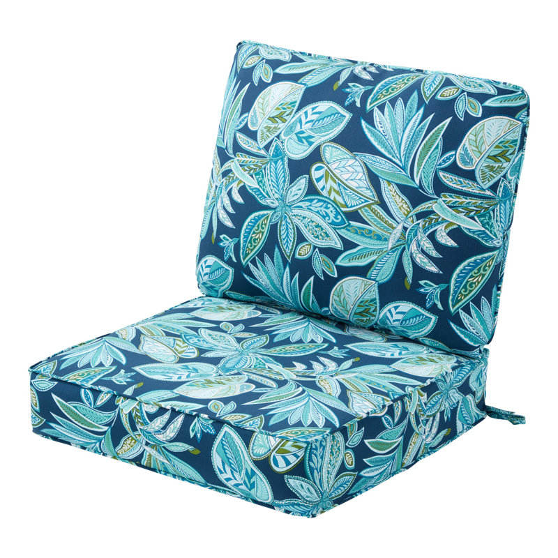 Coussin de chaise d'extérieur Lester, Bois de crête botanique