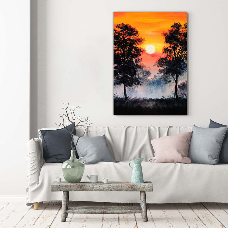 Sunset Forest - Wrapped Canvas Print