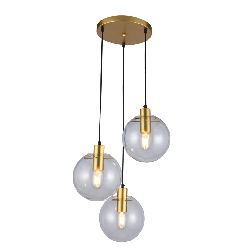 3 - Light Cluster Pendant, Gold