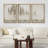 Pastel Abstract Tree Subtle Neutral Modern Rustic Home Decor - Framed Canvas Print Wall Art Work-73380111-73380110