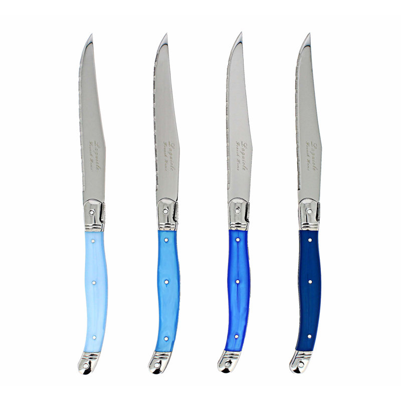 Ensemble de 4 couteaux à steak Laguiole French Home, clair