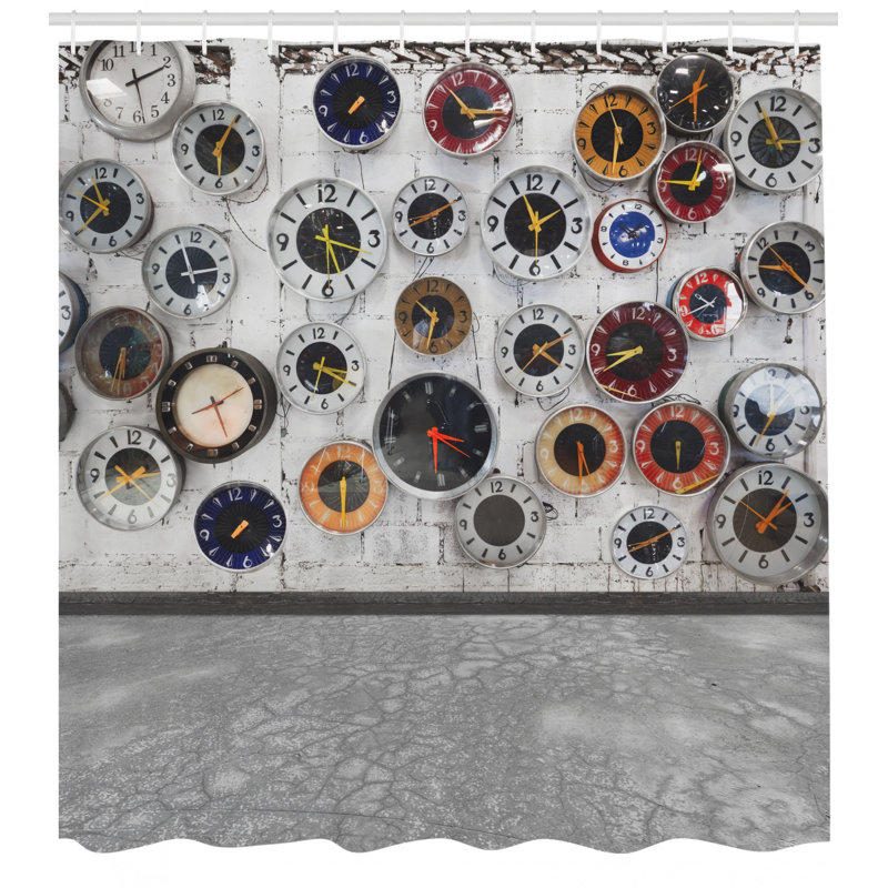 Shower Curtain with Hooks Included, 84" H x 69" W