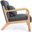 Chaise avec accoudoirs de lecture rembourrée Comfy-583249373
