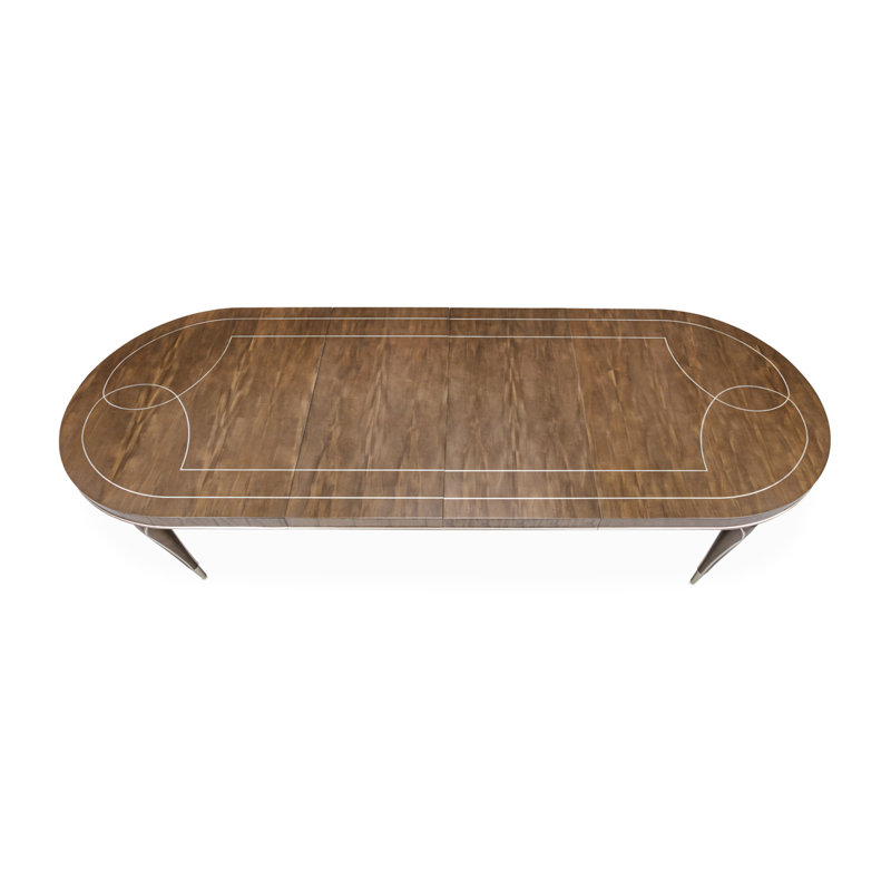 Villa Cherie Extendable Oval Dining Table, Hazelnut