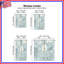 Rideaux de fenêtre à motif floral bleu et fleurs obscurcissant - 2 panneaux-23739450-23739440