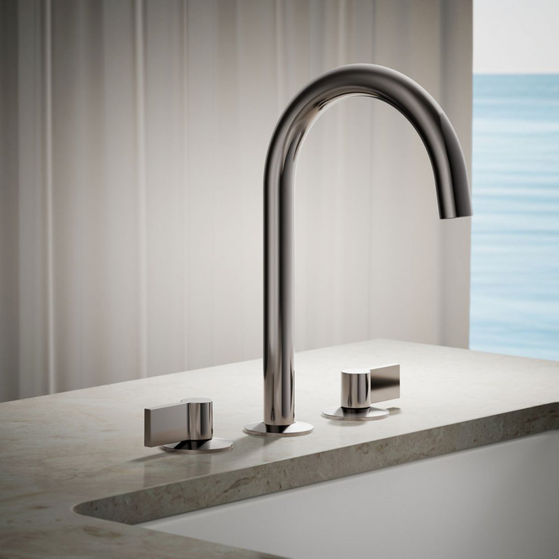 Components Deck-Mount Bath Spout With Tube Design, Vibrant Titanium