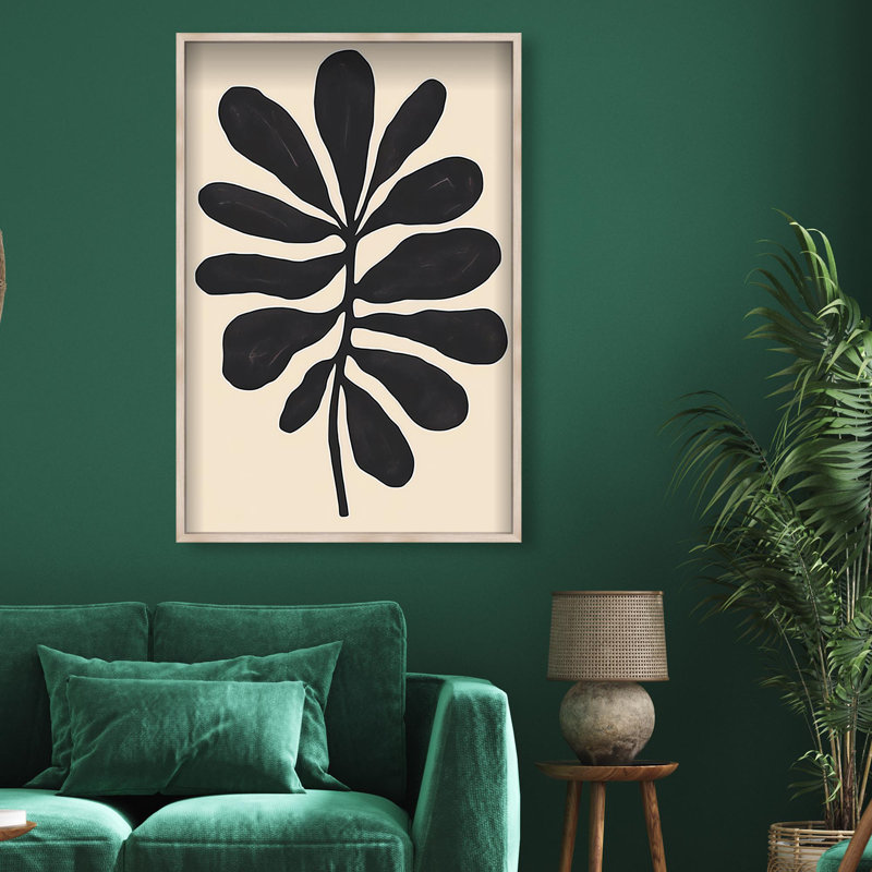 Oliver Gal Under Dark Skies I Abstract - Luxury Shadowbox Framed Wall Art, 26" H x 18" W, Cream