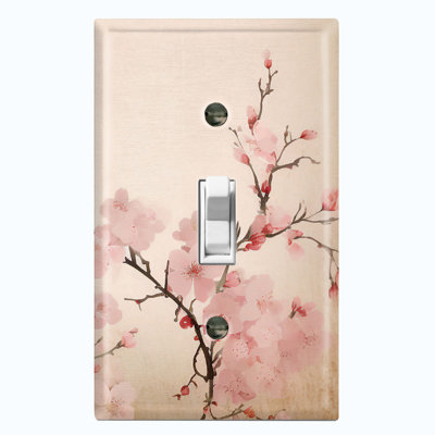 Plaque murale pour arbre de Noël rose en forme de fleur de sakura rose