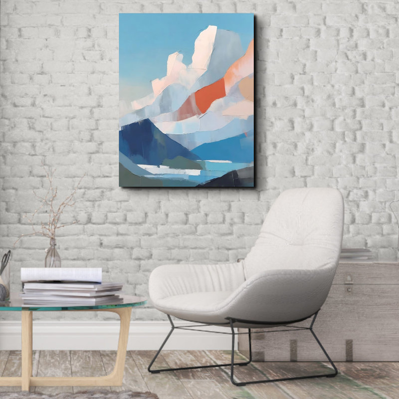 "Paysage 21" sur toile, H 15 po x l 18 po