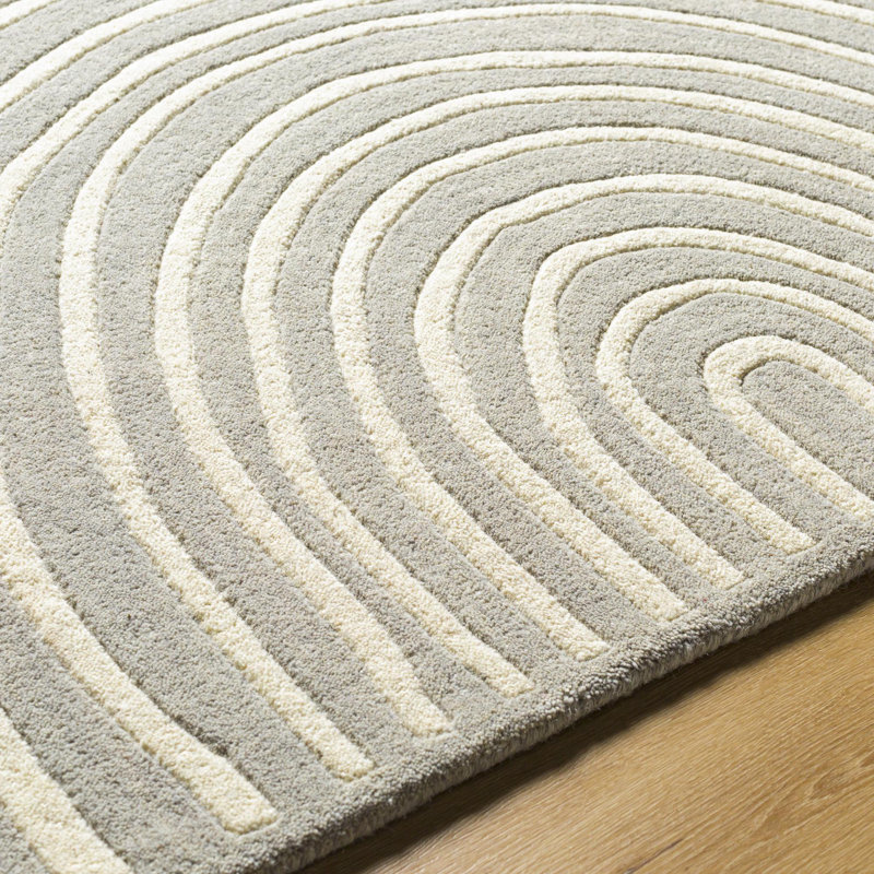 Tapis rectangulaire en laine Makpe, Rectangle 9 pi x 12 pi