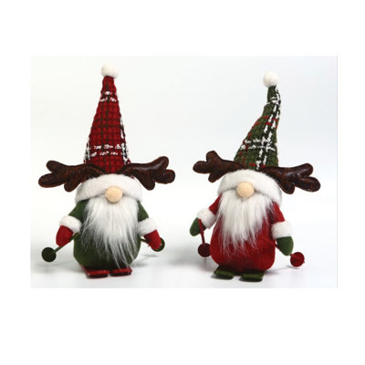 Ensemble 2 pièces de gnomes de renne