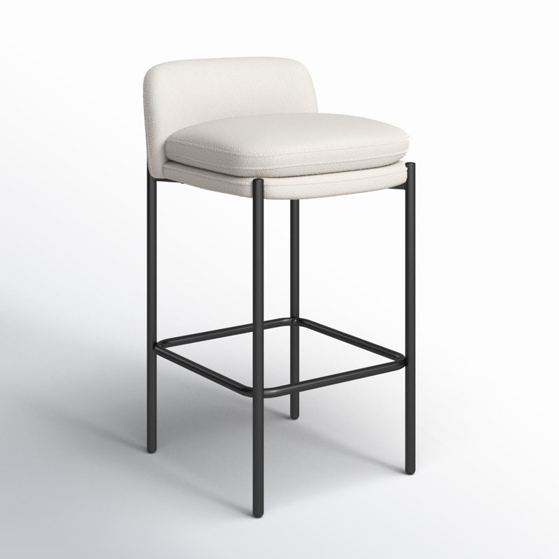 Tabouret de comptoir rembourré avec repose-pieds Sykesville