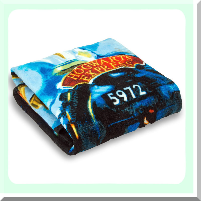 Hogwarts Express Micro Raschel Throw Blanket, 46" x 60" - Cozy Wizarding World Comfort