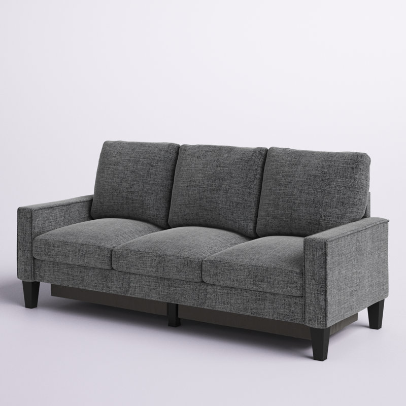 Canapé Aurielle S2610, Mélange de lin gris