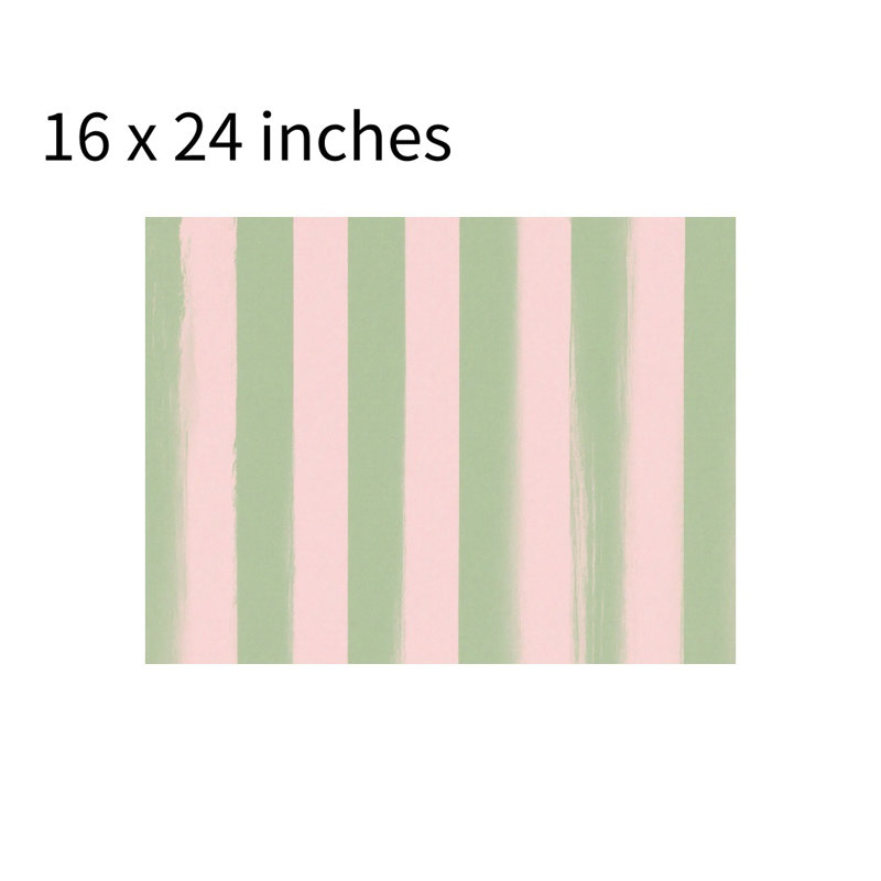 Tapis rayé pour salle de bain, 16 x 24