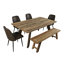Ensemble de salle à manger L 72 po x l 42 po Shawnta-97560965