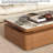 Medieval-style rectangular stone slab coffee table-486519834