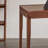 Modern walnut double-drawer office desk