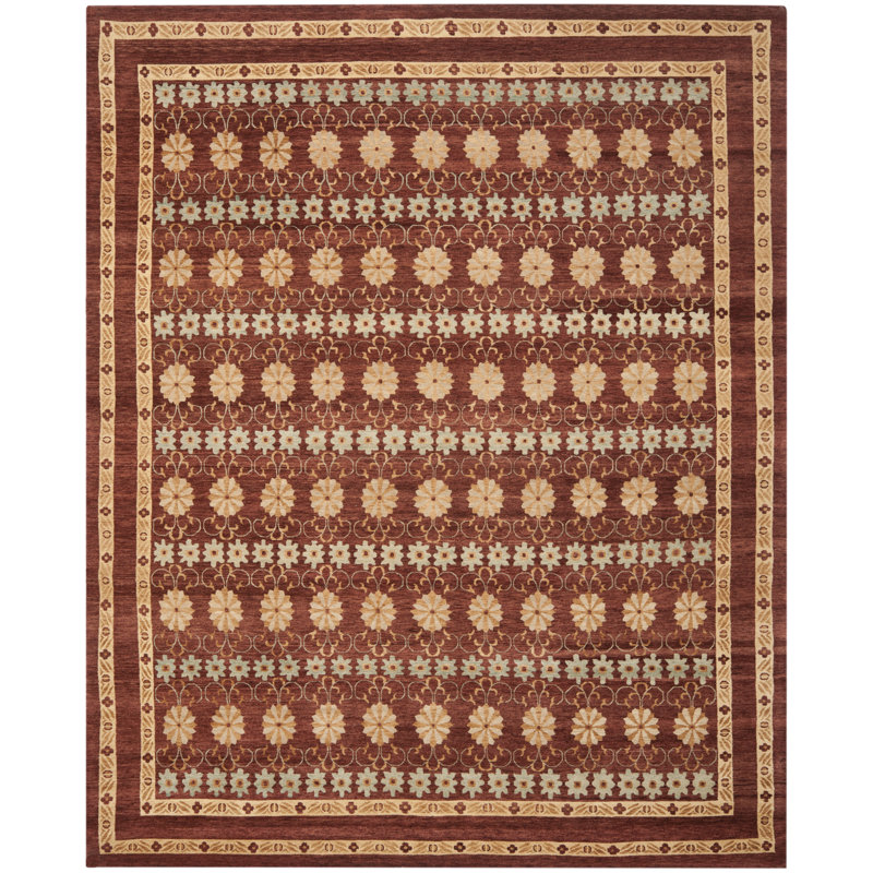 Marrakech Collection: Brown and Light Blue 8'x10'
