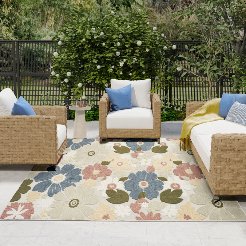 Nourison Aloha Multicolor Modern Rug, Rectangle 9' x 12'