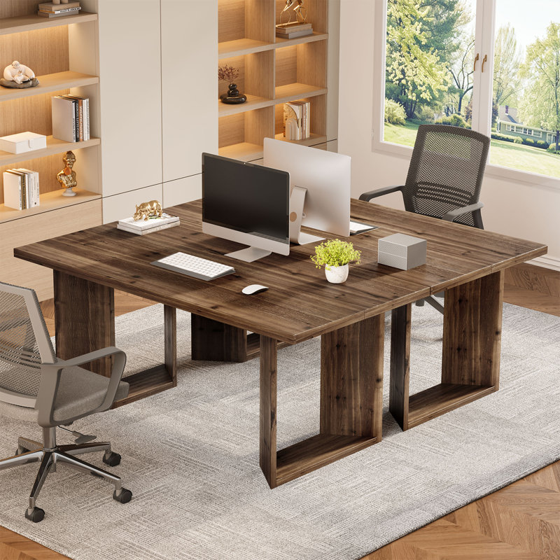 Solid Wood Executive Desk