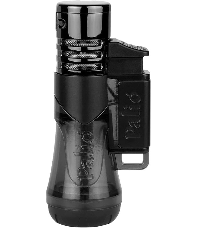 Palió Siena Single Jet-Flame Cigar Lighter, Black