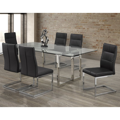 Ensemble de salle à manger rectangulaire pour 4 personnes 39,37 po Keriona