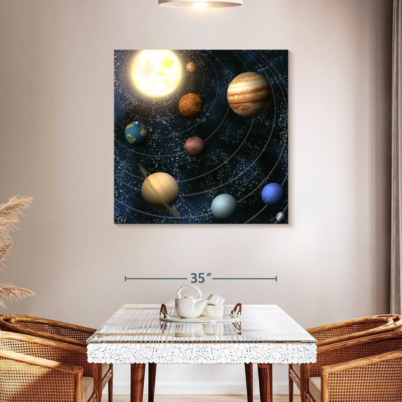 Oberle The Planets And Sun, 39" H x 39" W