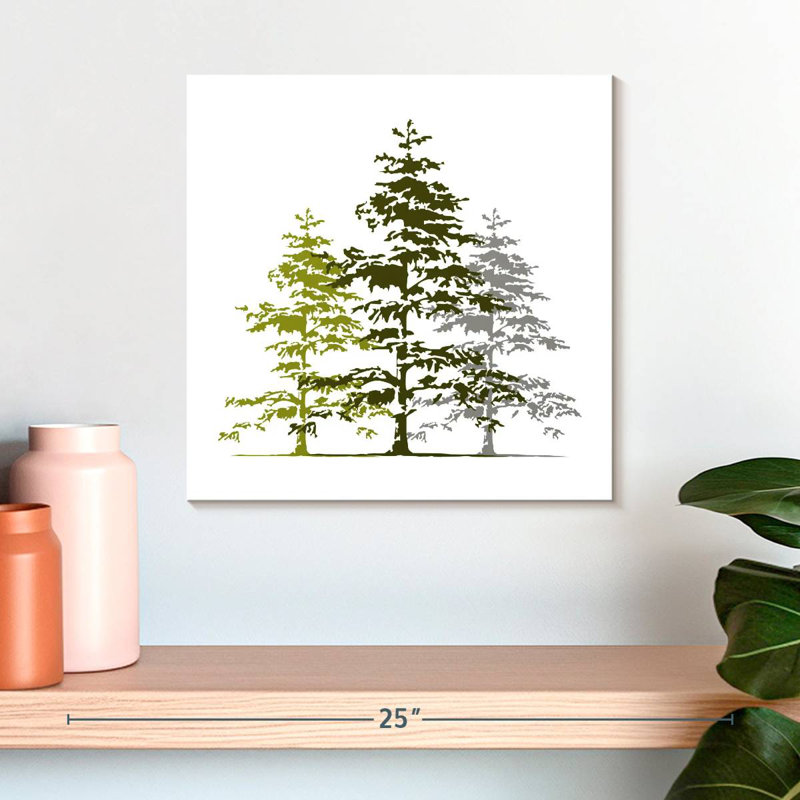 Cedar Trees, 16" H x 16" W