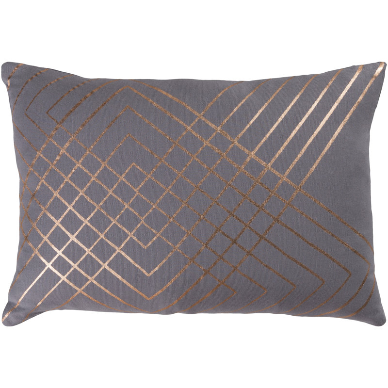 Crescent 100% Cotton Throw Pillow, 20" H x 20" W x 4" D