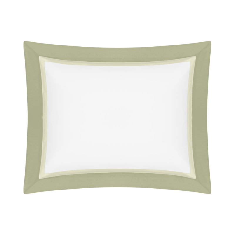 Borders Sham, Ivory/Chocolate/Candlelight, King