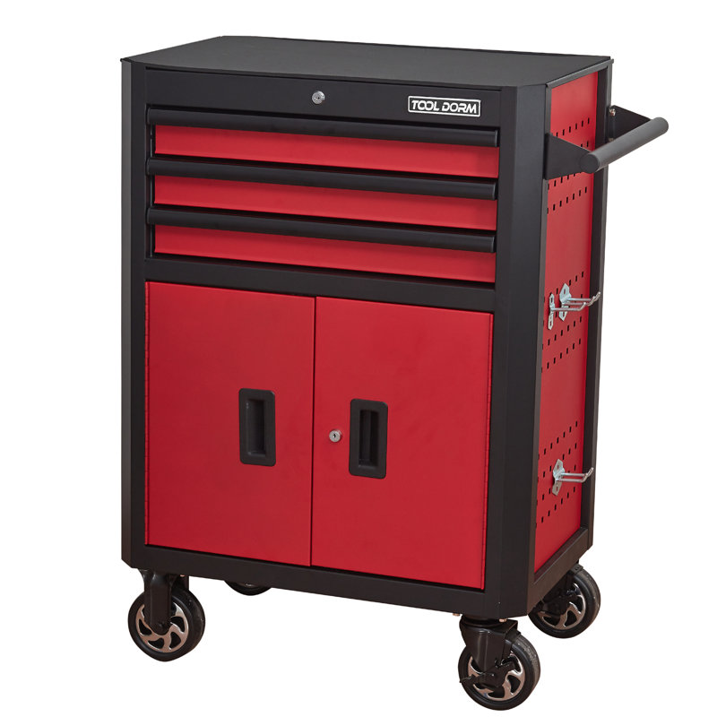 3-Drawer Rolling Tool Chest with Wheels