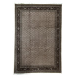 Hand-Knotted High-Quality Beige and Brown Area Rug