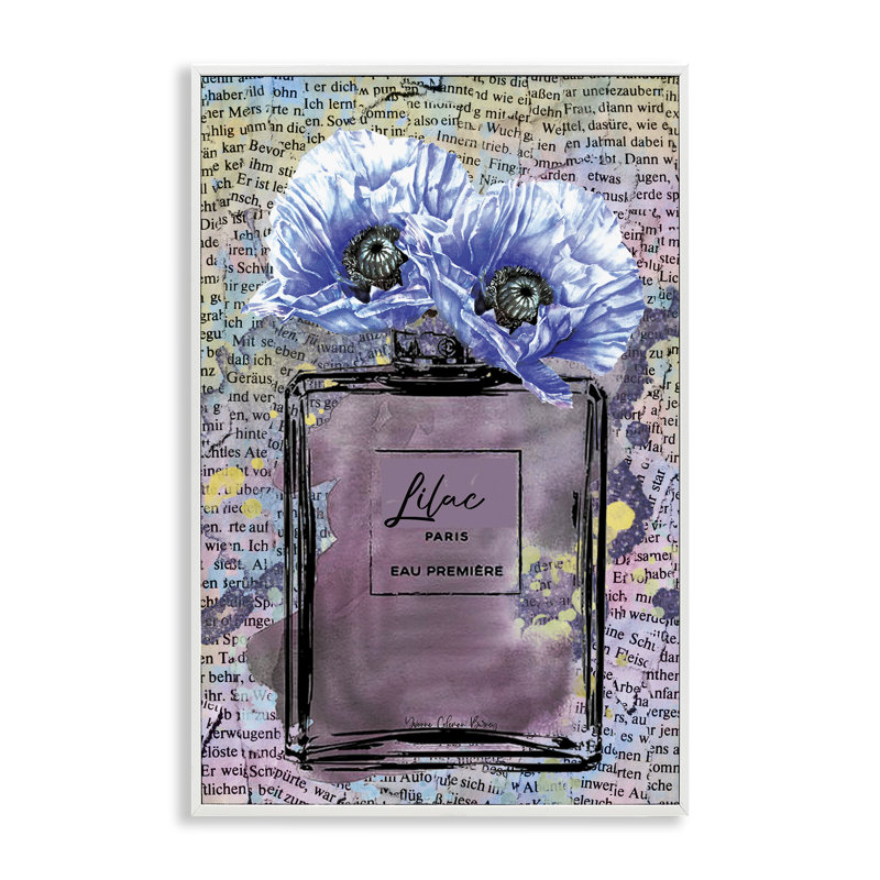 «Lilac Perfume with Blossoms», art de la giclée encadrée par Yvonne Coleman Burney, Giclée encadrée blanc bord de mer