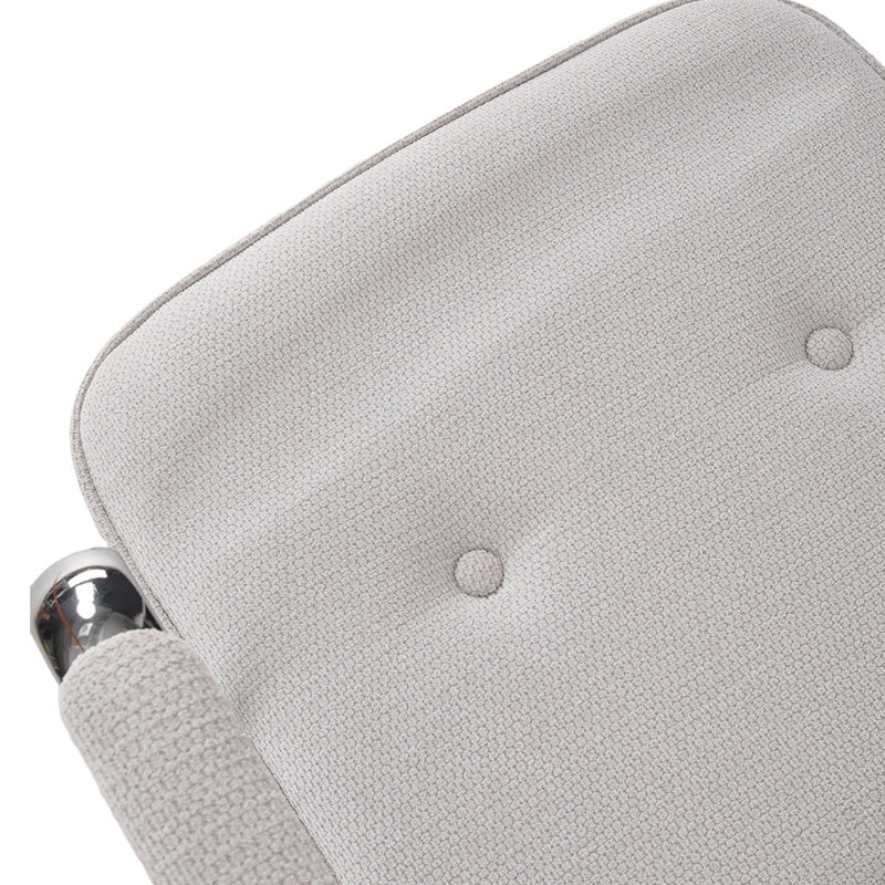 Office Chair, Silver, White