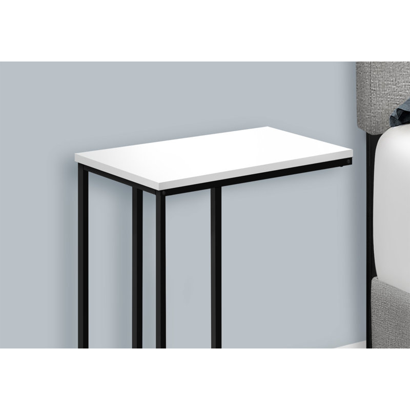 Table d'appoint Table d'appoint en forme de C Table d'appoint moderne Table de salon Table d'appoint de chambre à coucher