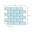 Metro Subway Matte White 11-3/4" x 11-3/4" Porcelain Mosaic Floor and Wall Tile