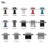 Permasteel 2.5'' W x 4'' D Plastic Control Knobs