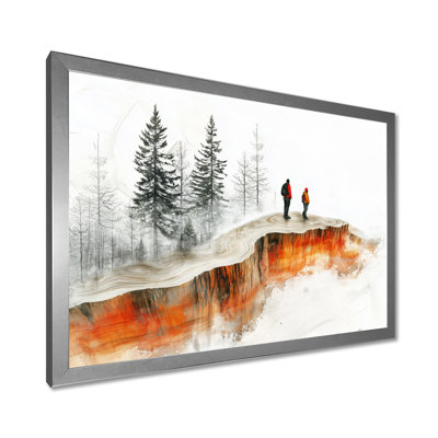 Geniva Hiking In A Winter Landscape I - Hiking Wall Art