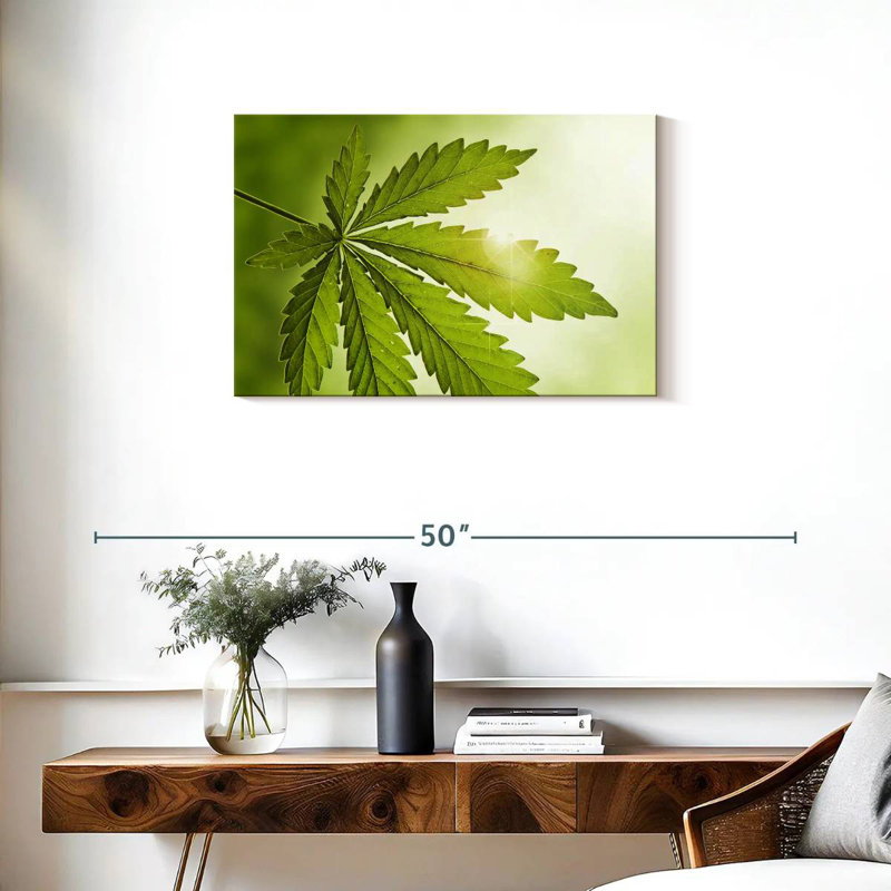 Lever de soleil de la marijuana, 20" H x 30" W