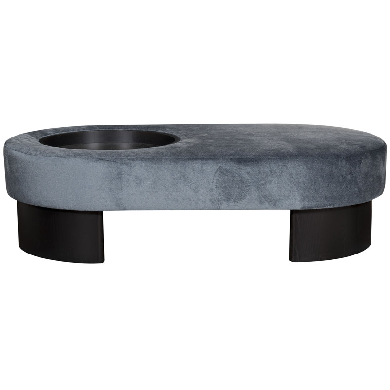 Springfield By Michael Weiss Oval Ottoman, Casa Blanca, Impala Linen
